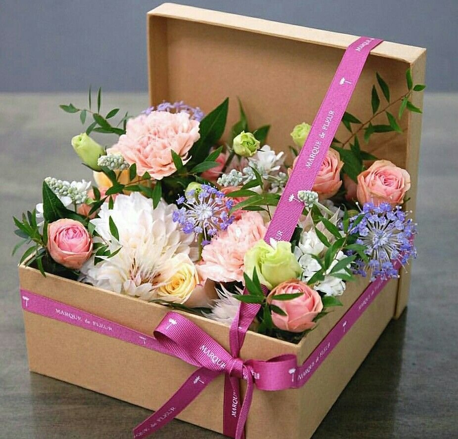 Коробочка с цветами