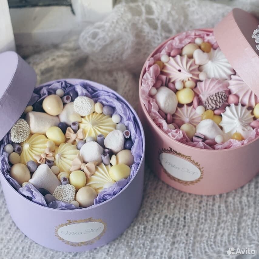 Букет из конфет в коробке