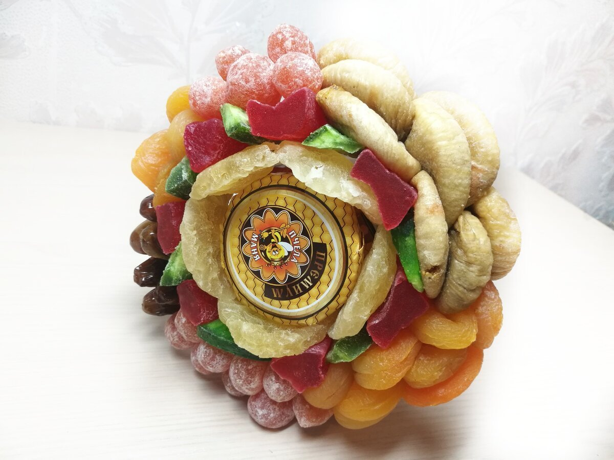 Букет из сухофруктов мастер класс