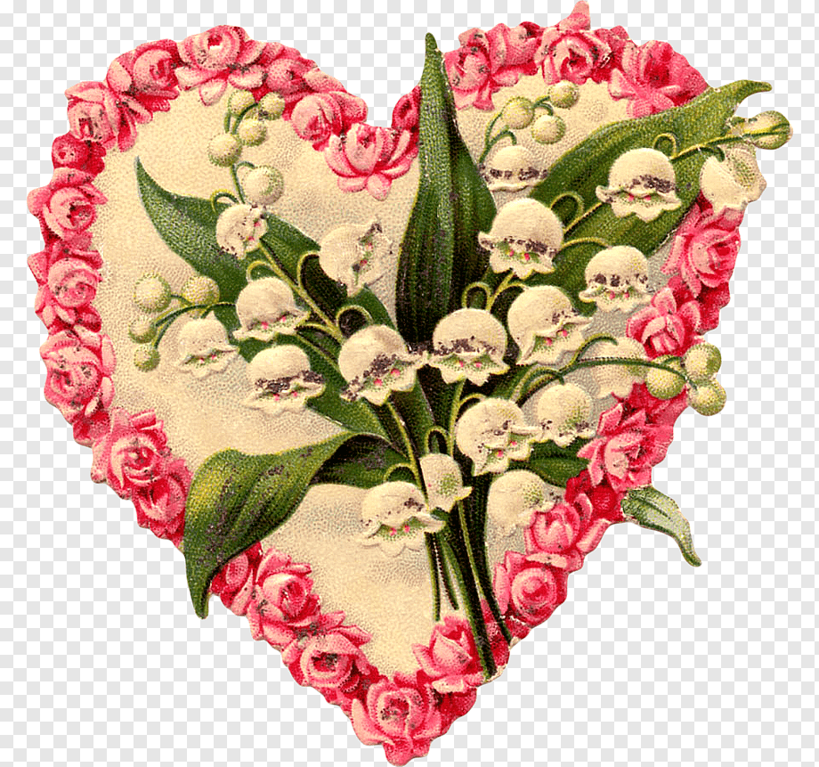 Сердце из цветов