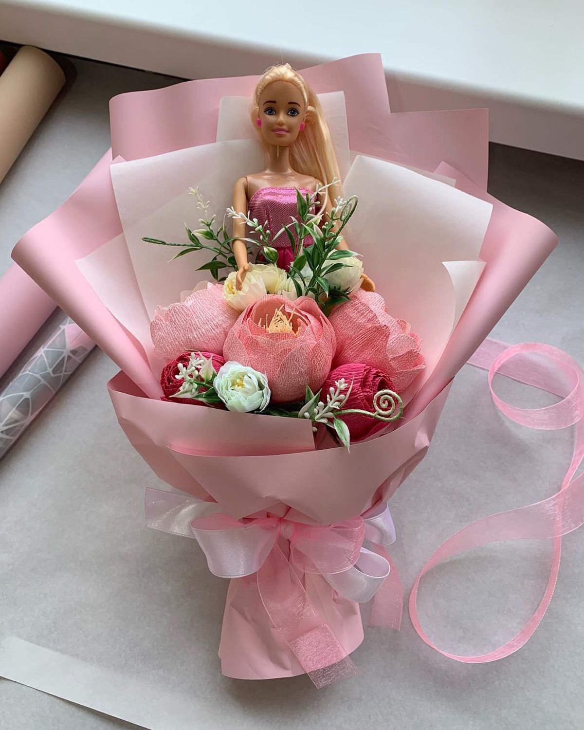 Мини букеты из конфет