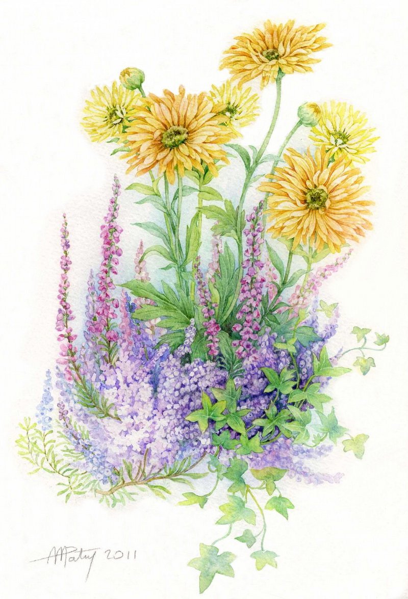 Anne Marie Patry-Belluteau акварели