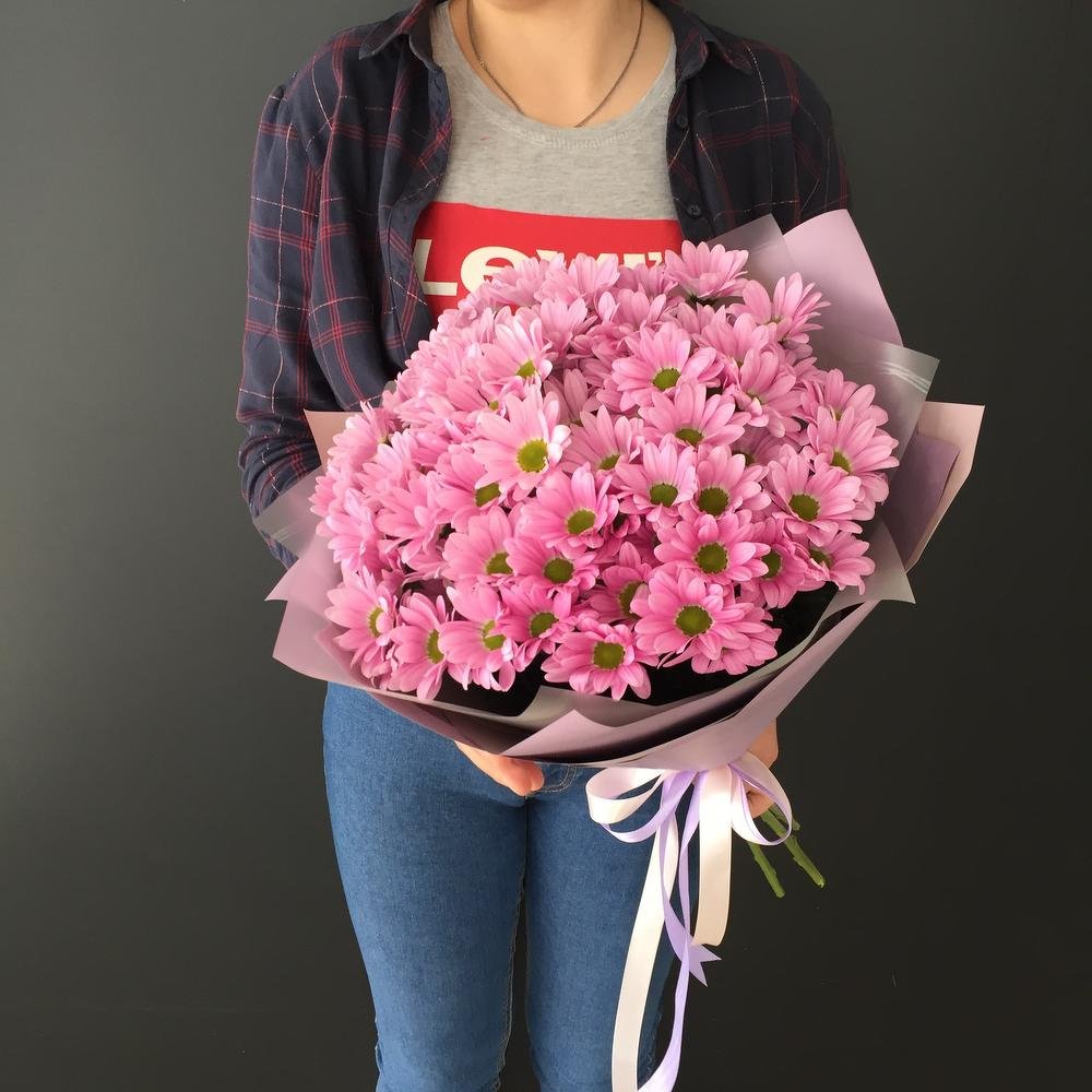 Букет белых хризантем