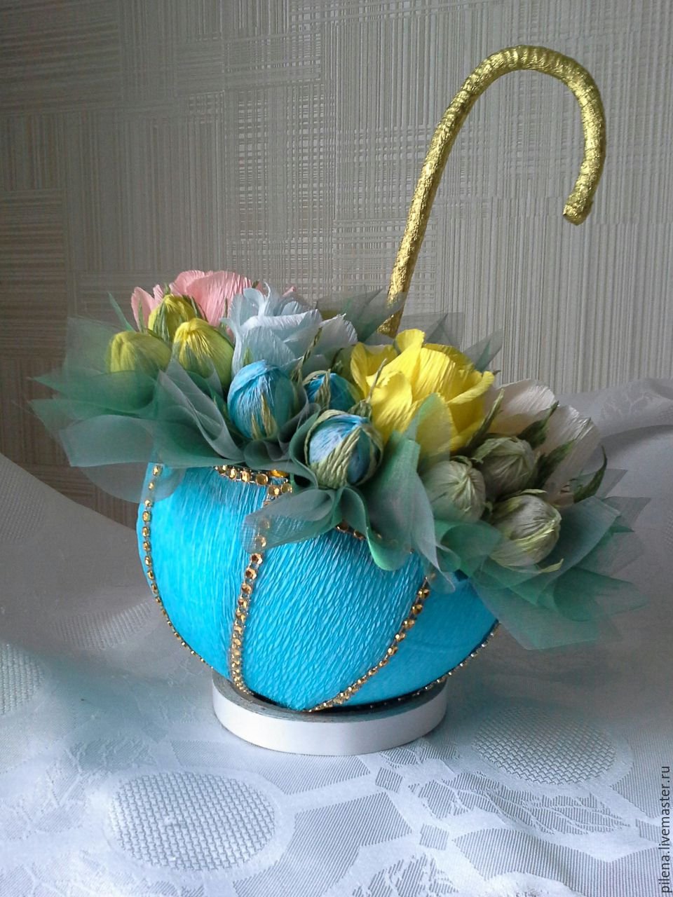 Букет в кофейной чашке