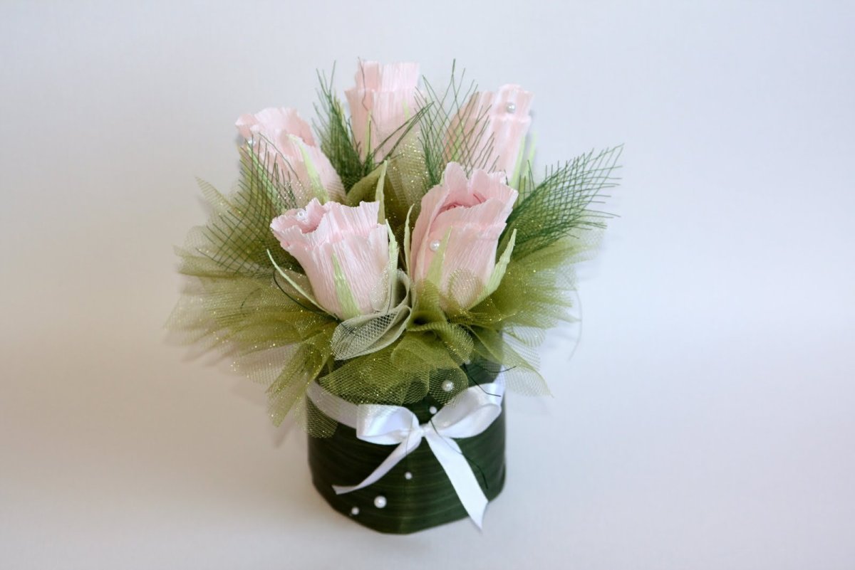 Букет комплимент из конфет