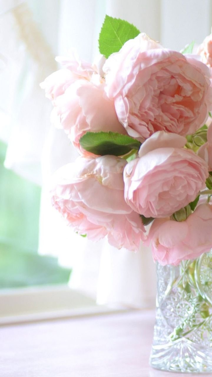 Нежные пионы в вазе