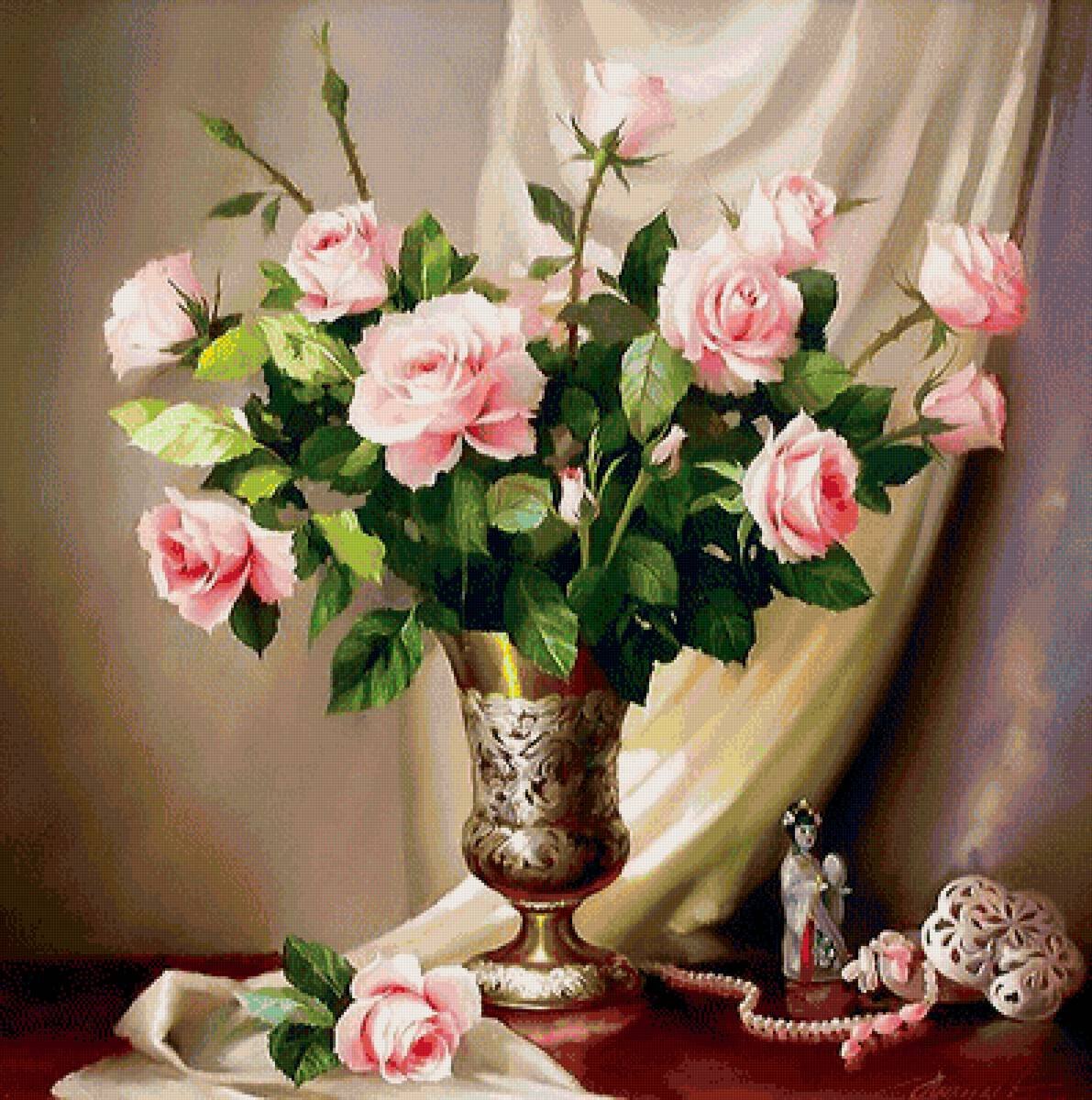 Художник Юрий Николаев картины цветы