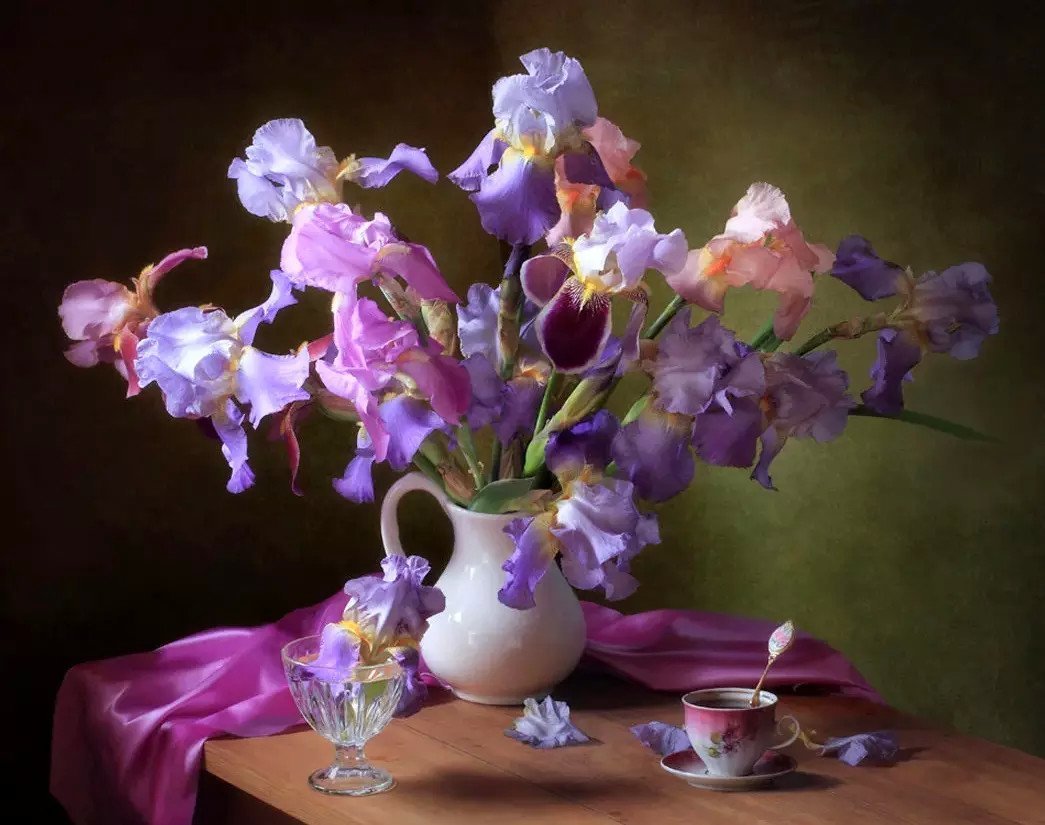 Роскошный букет в вазе