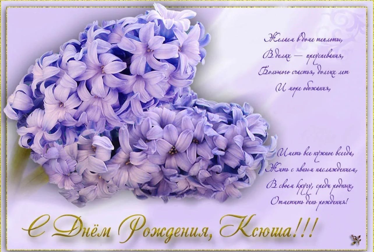 С Днем рождения Ксения Красивая видео открытка Ксении Ксюше