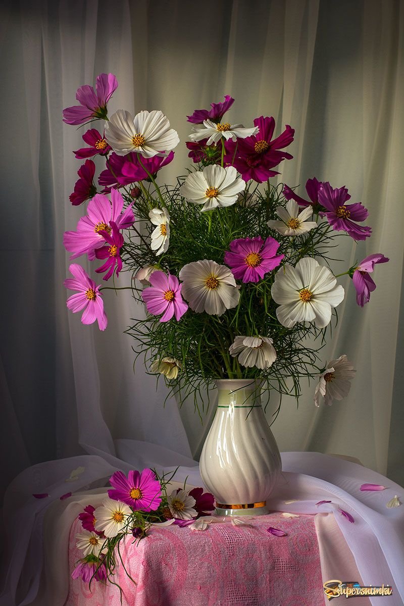 Цветочки в вазе