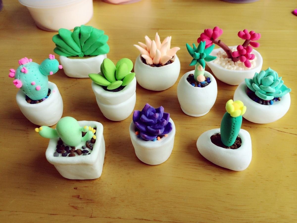 Пластилин цветы