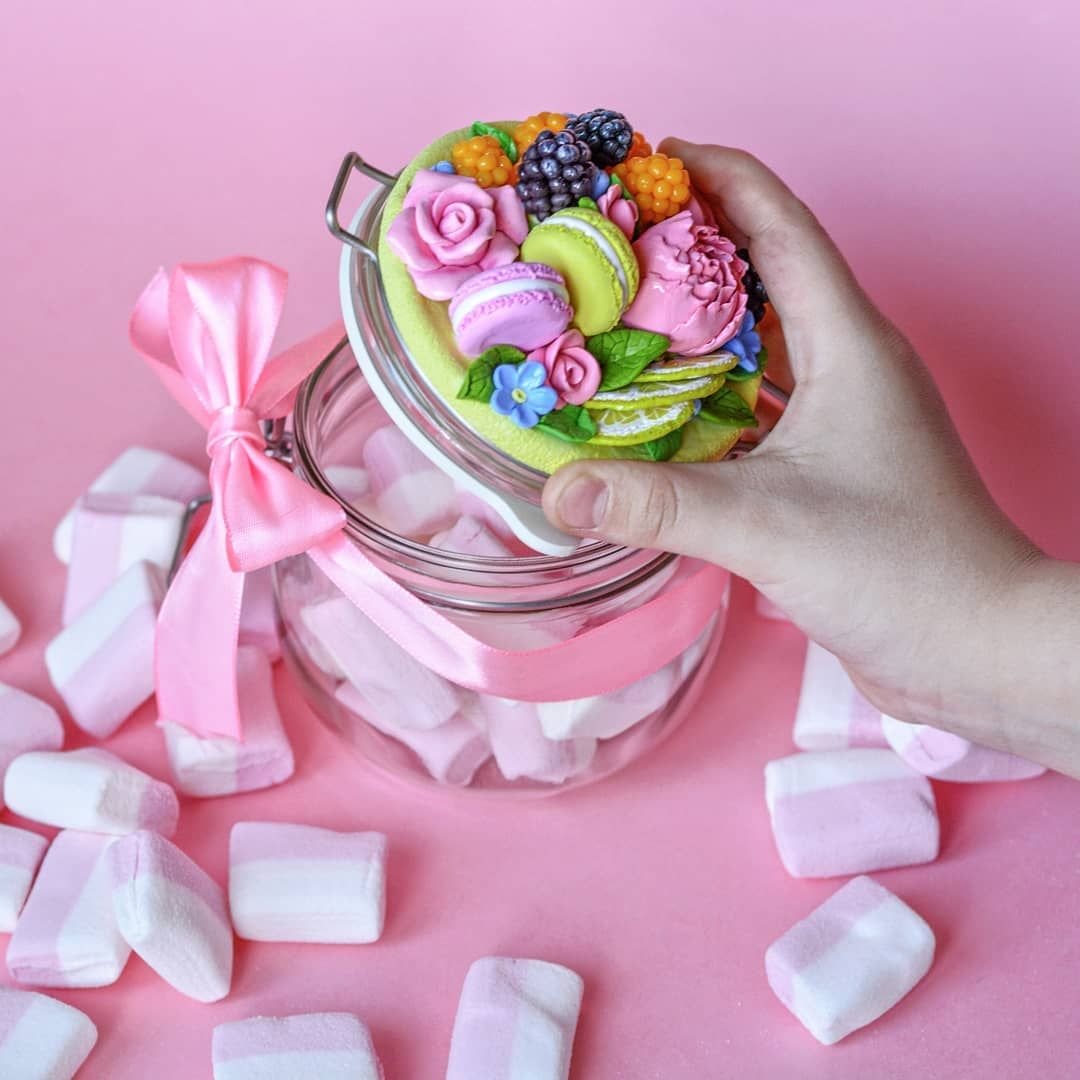 Миниатюрные цветы из полимерной глины