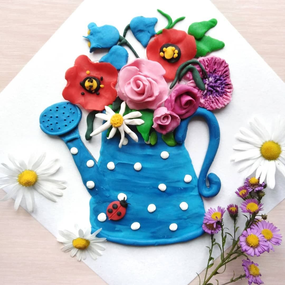 Коробочка с цветами из фоамирана