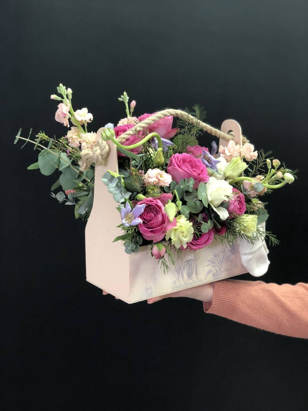 Букет с губкой флористической