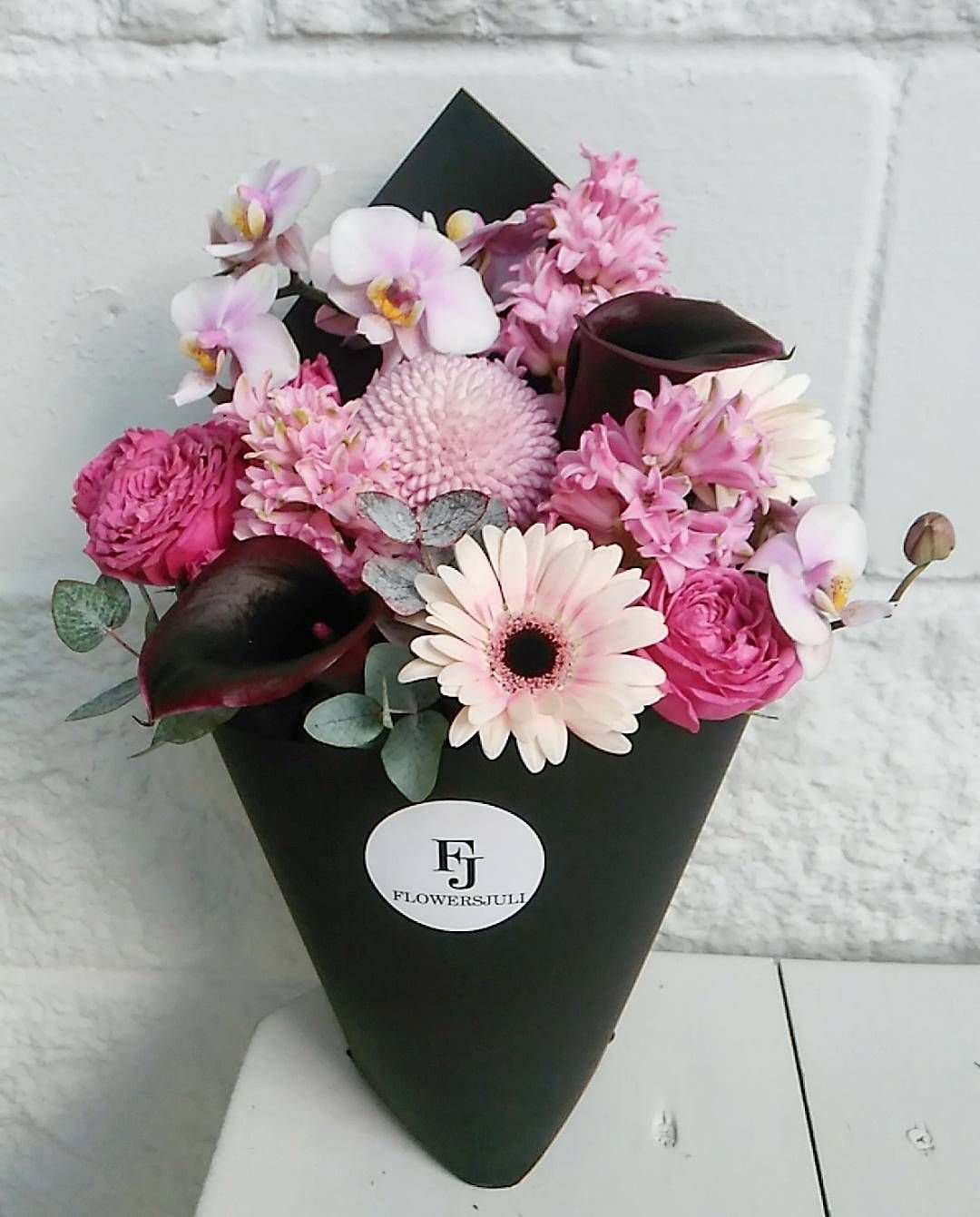 Букет с губкой флористической