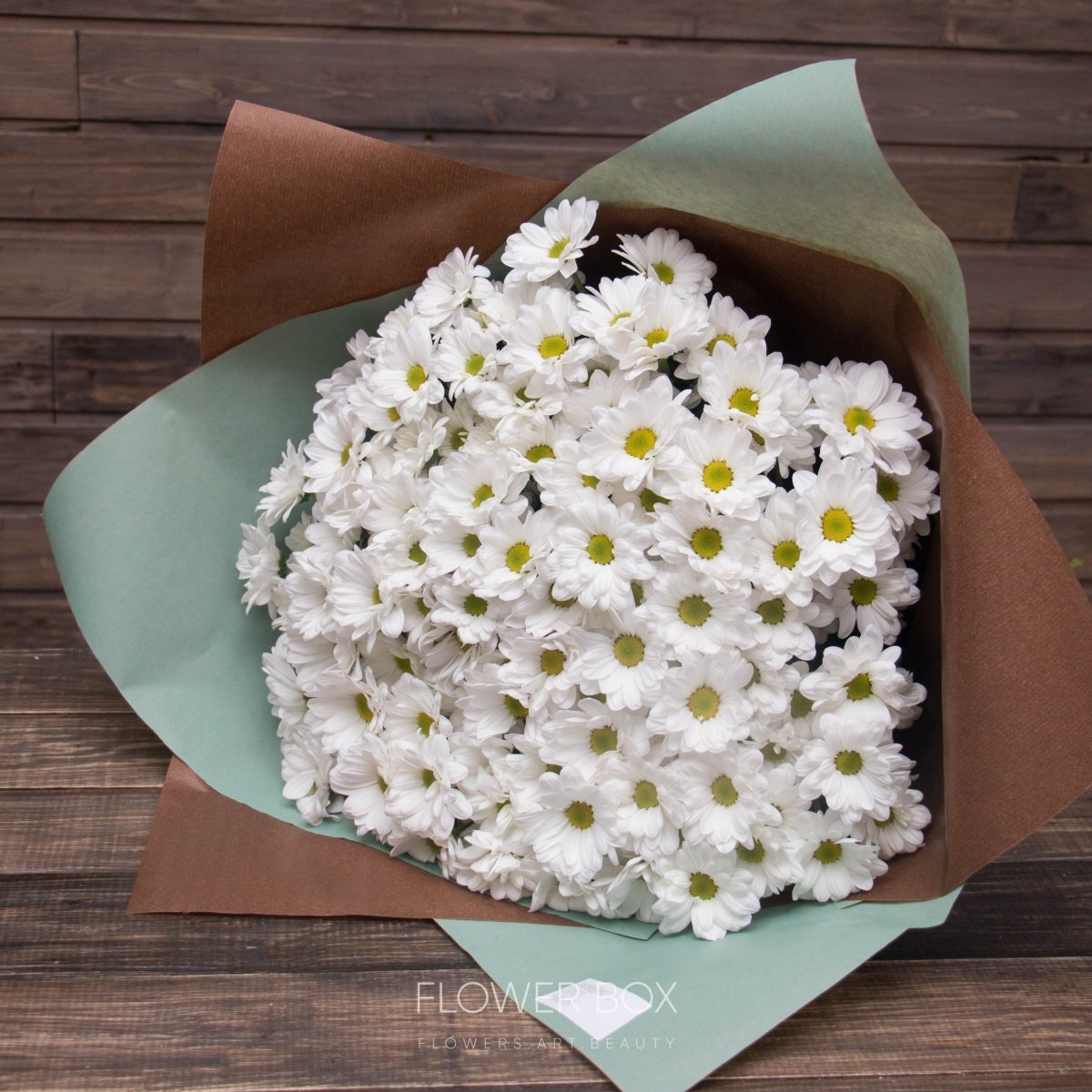 Хризантема кустовая баккарди белая