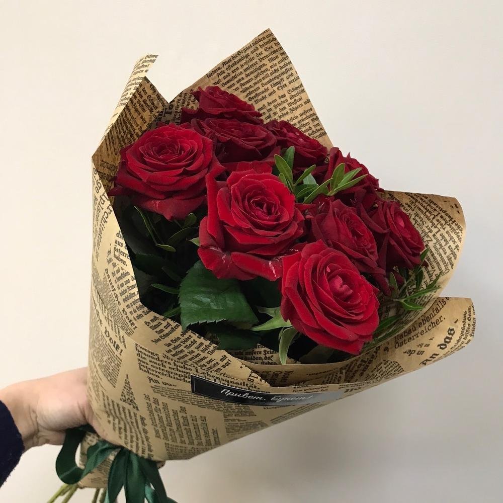 Розы в красивой упаковке