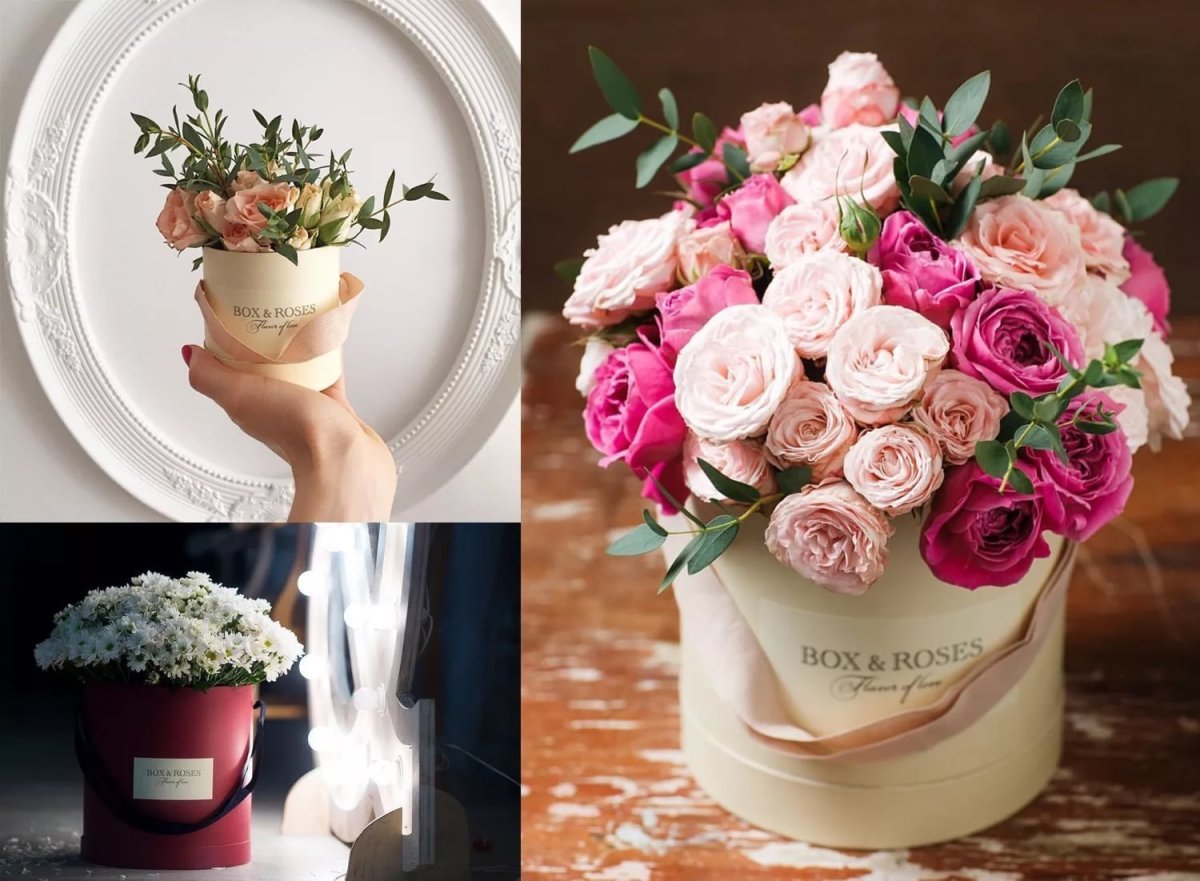 Композиция с кофе и цветами