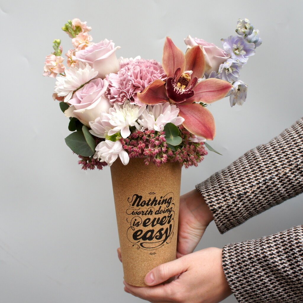 Букет в стакане