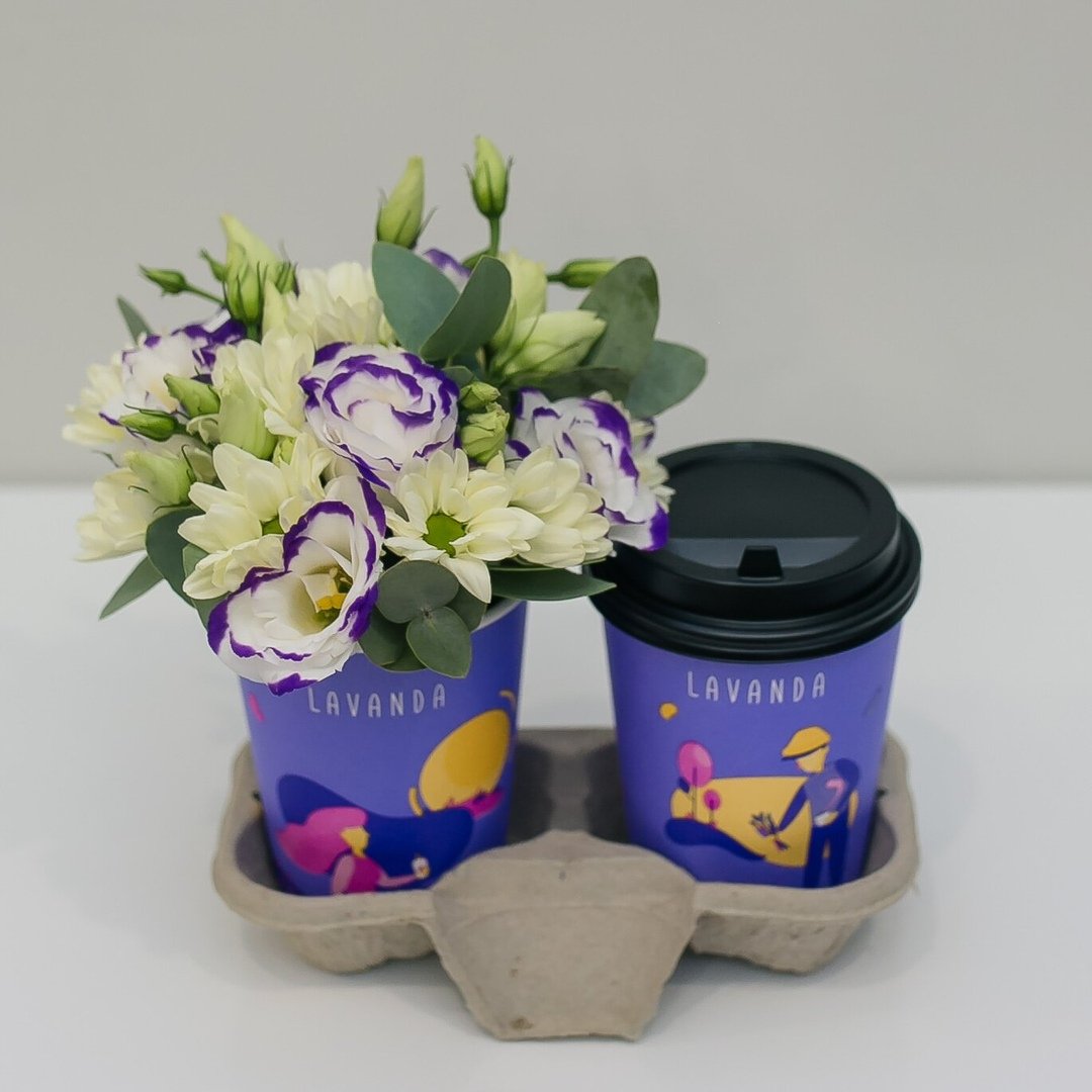 Букет в стакане