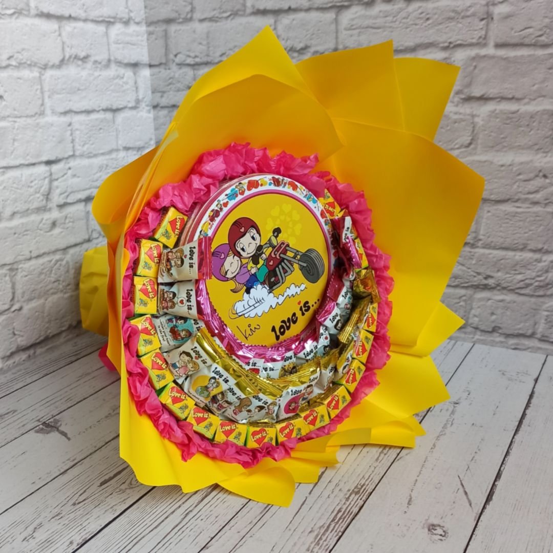 Букет из жвачек