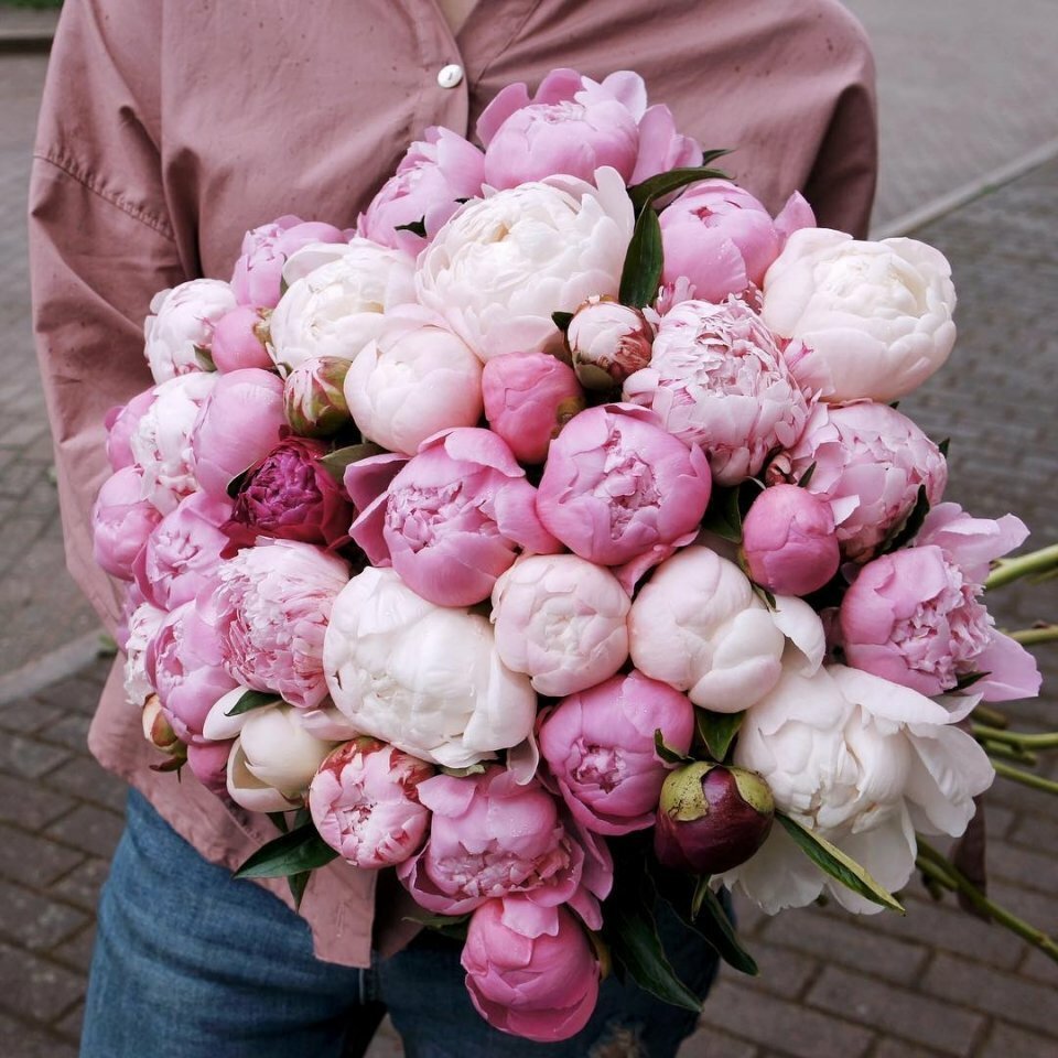 Букет из пионов своими руками