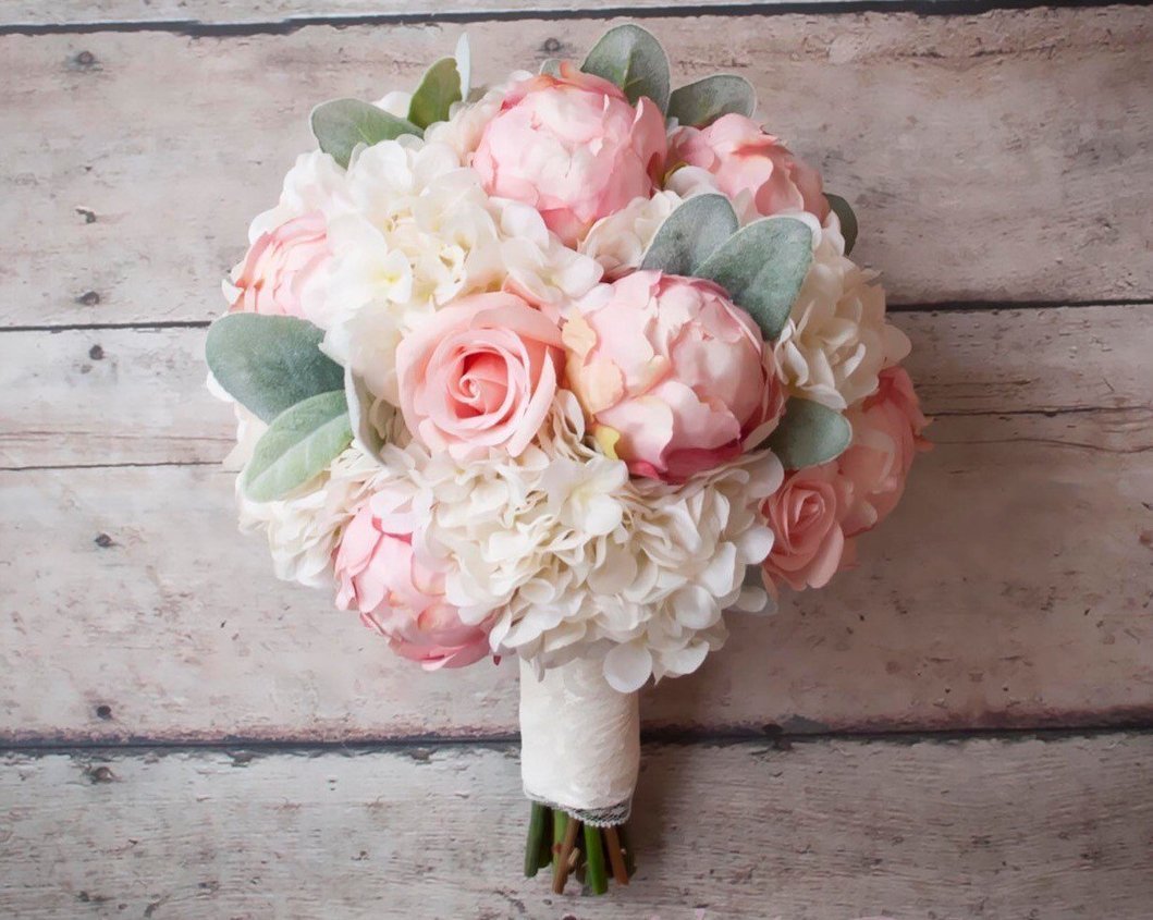 Розовые пионы "букет невесты"