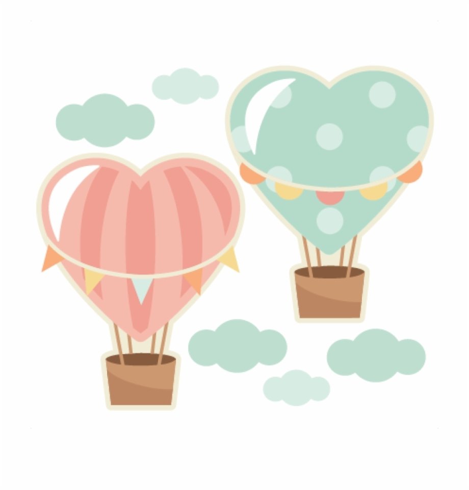 Воздушный шар сердце рисунок