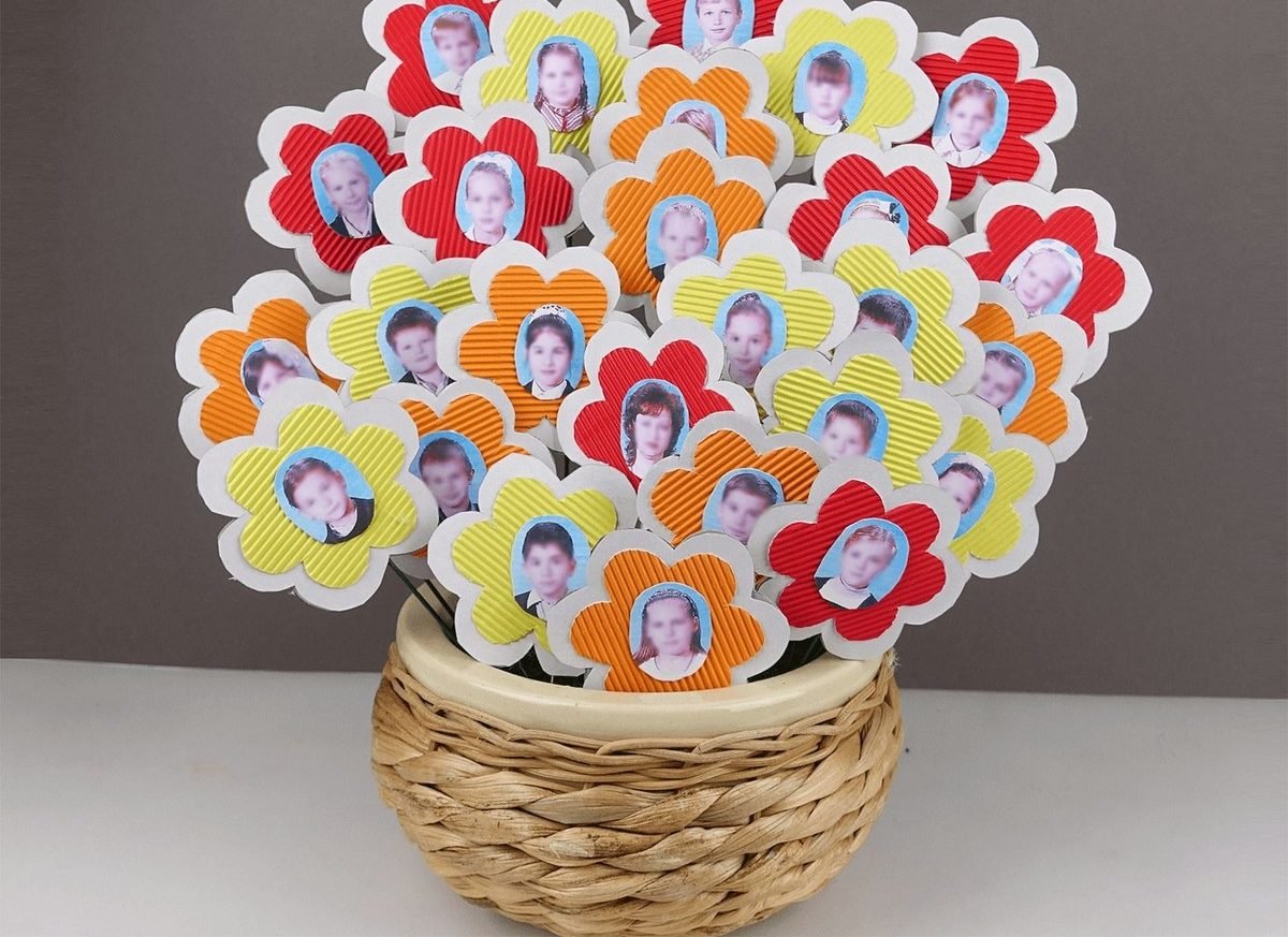 Цветы учителю