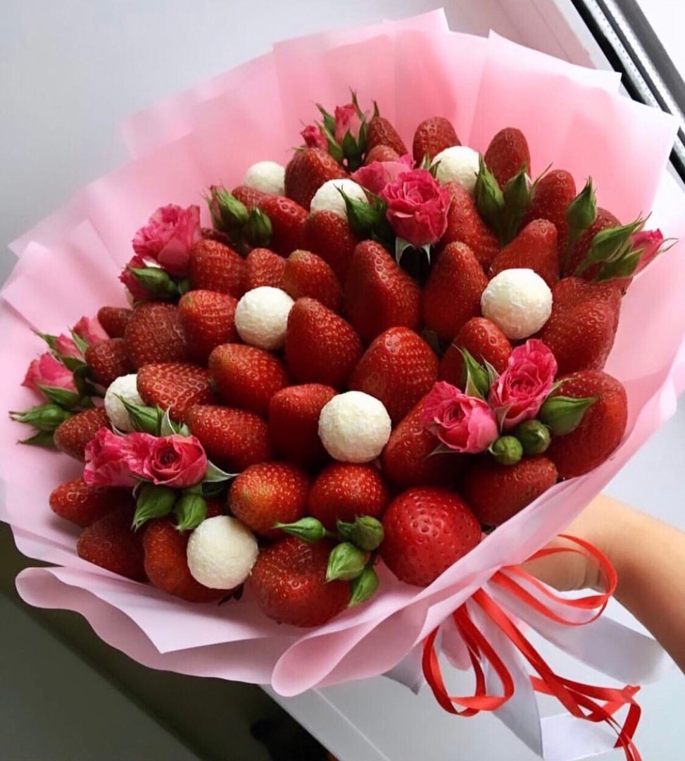 Букет из клубники в шоколаде
