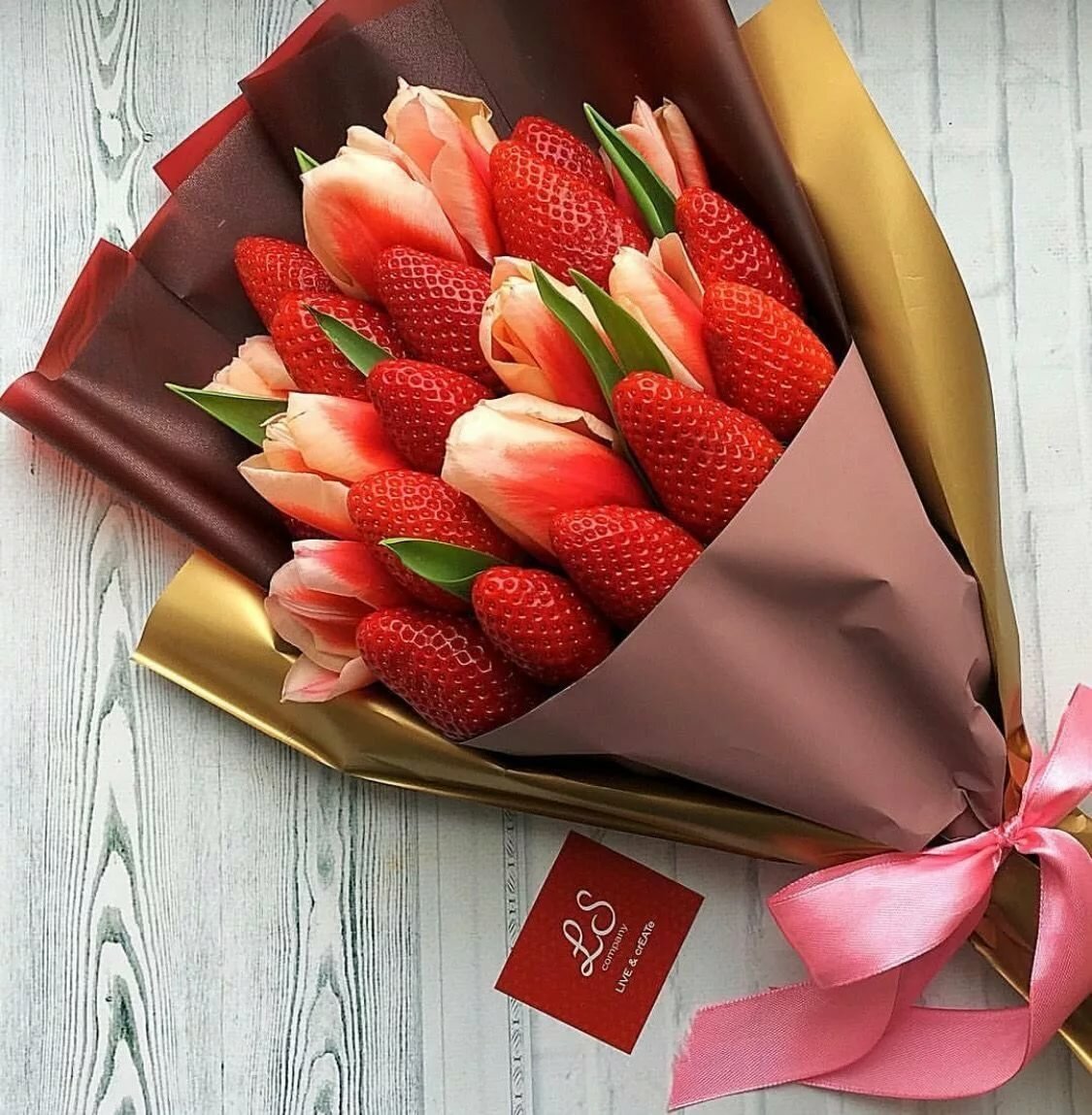 Букет клубника в шоколаде
