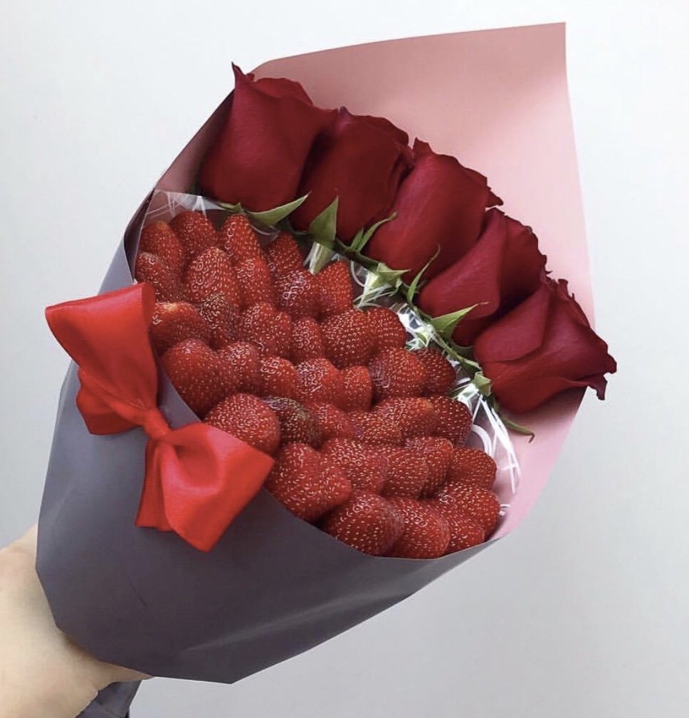 Букет из клубники в шоколаде упаковка