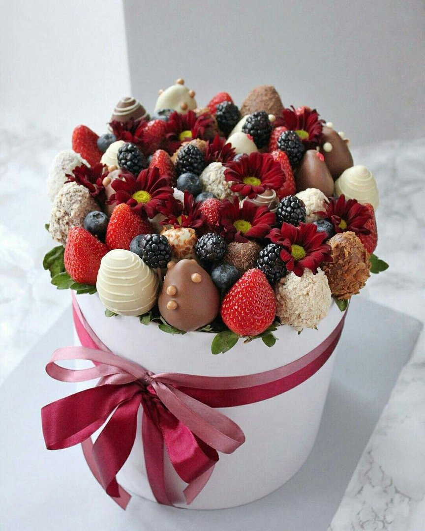 Букет из клубники в шоколаде