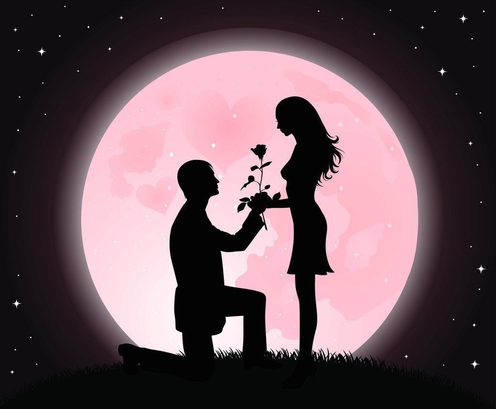 Силуэт мужчины и женщины