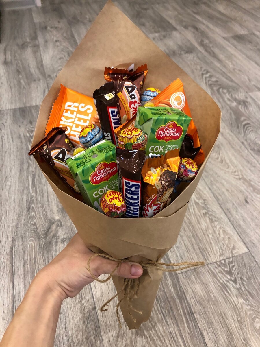 Букет разные сладости