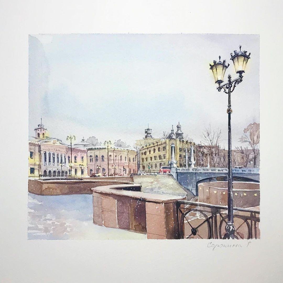 Рождественские открытки с храмом