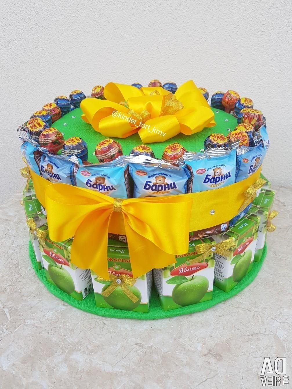 Съедобный букет из киндеров