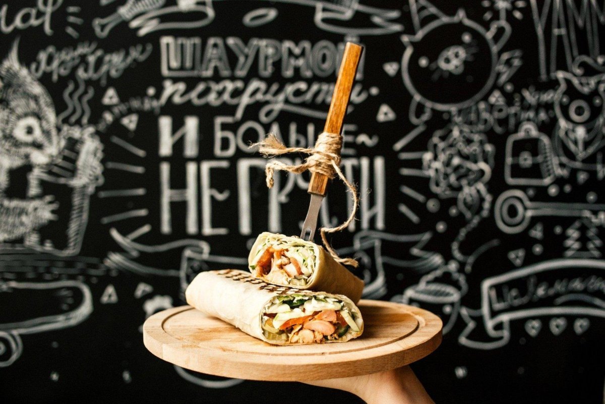 Цветы из шаурмы