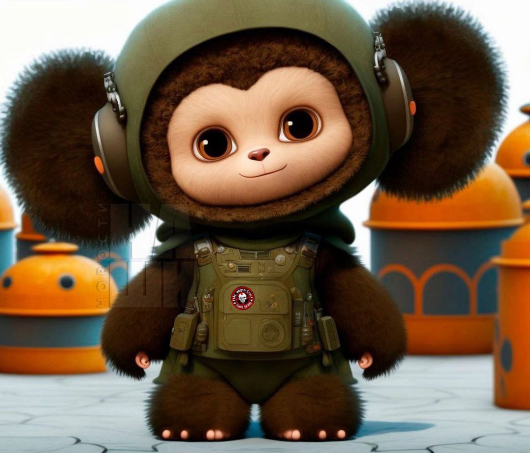 Чебурашка открытка