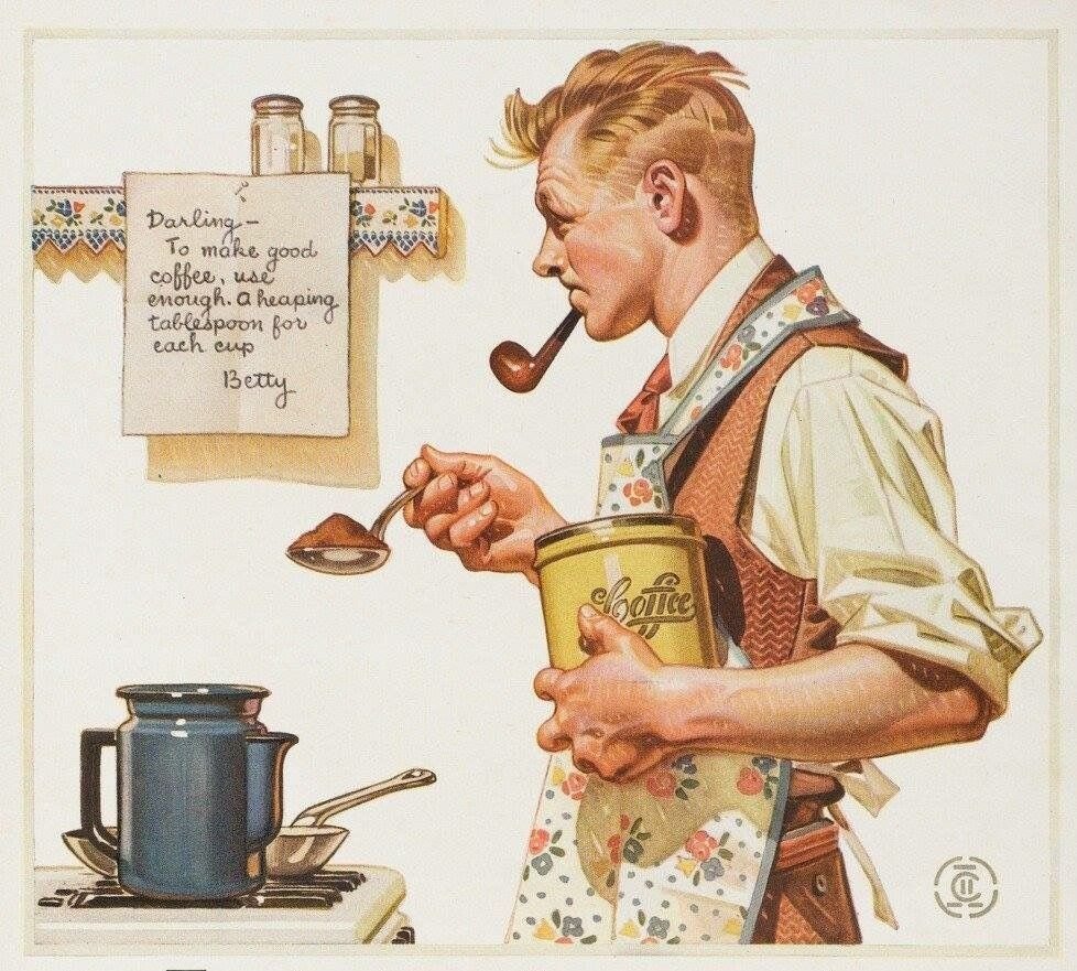 Норман Роквелл кофе