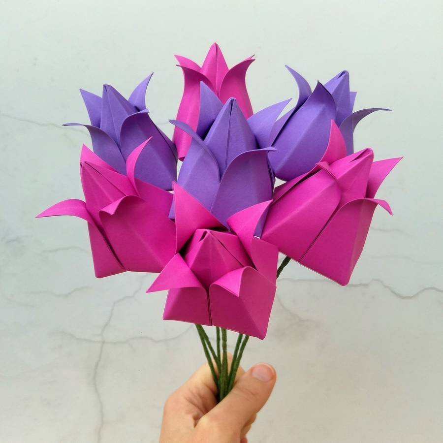 Букет из оригами