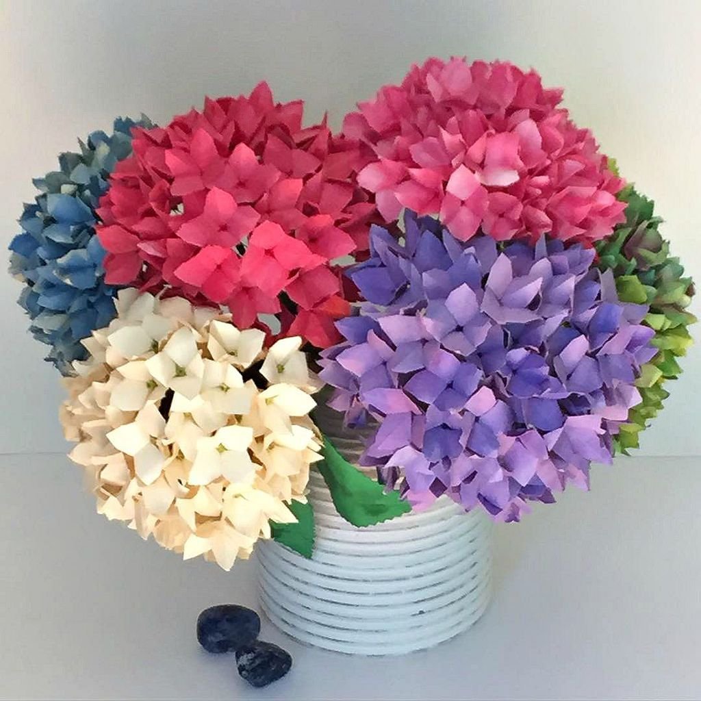 Фон цветы из оригами