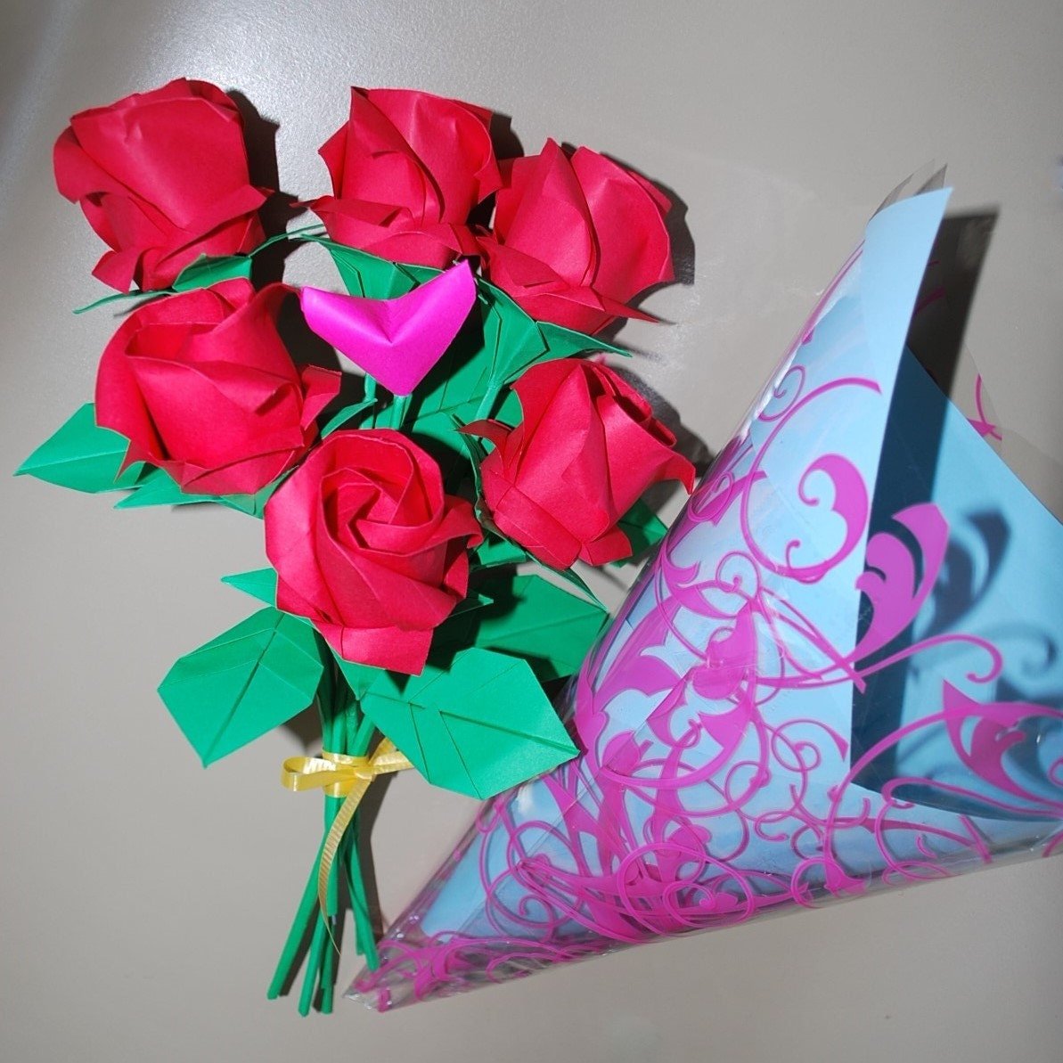 Букет цветов «оригами»