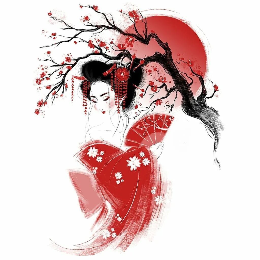 Иллюстрации в японском стиле