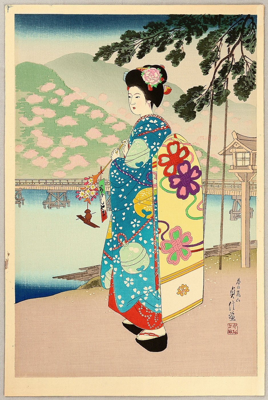 Майко на японских гравюрах