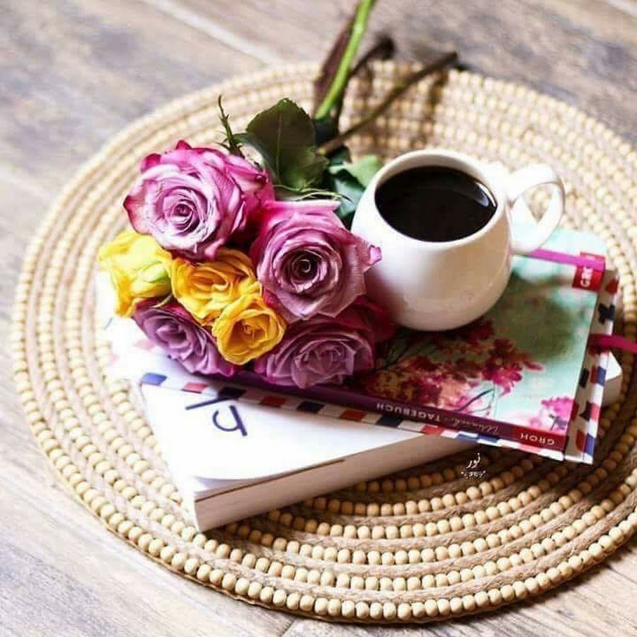 Лепешка кофе цветы