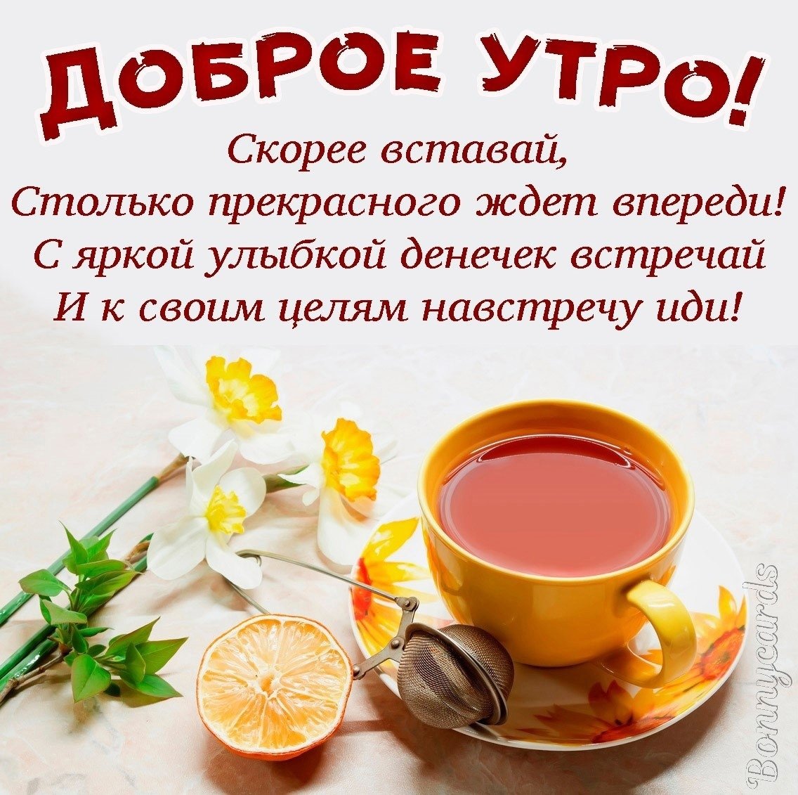 Красивые пожелания с добрым утром