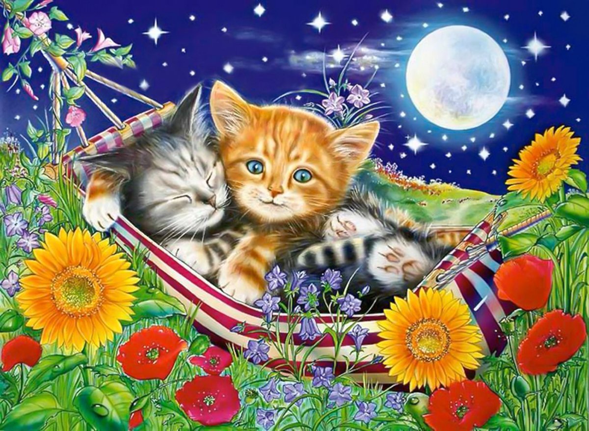 Мерцающие открытки спокойной ночи