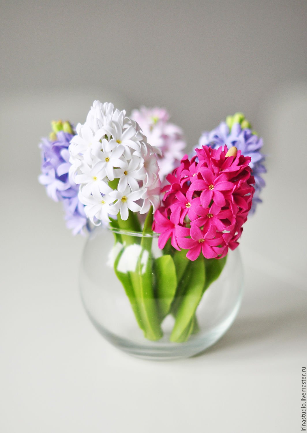 Букет "гиацинты и тюльпаны"