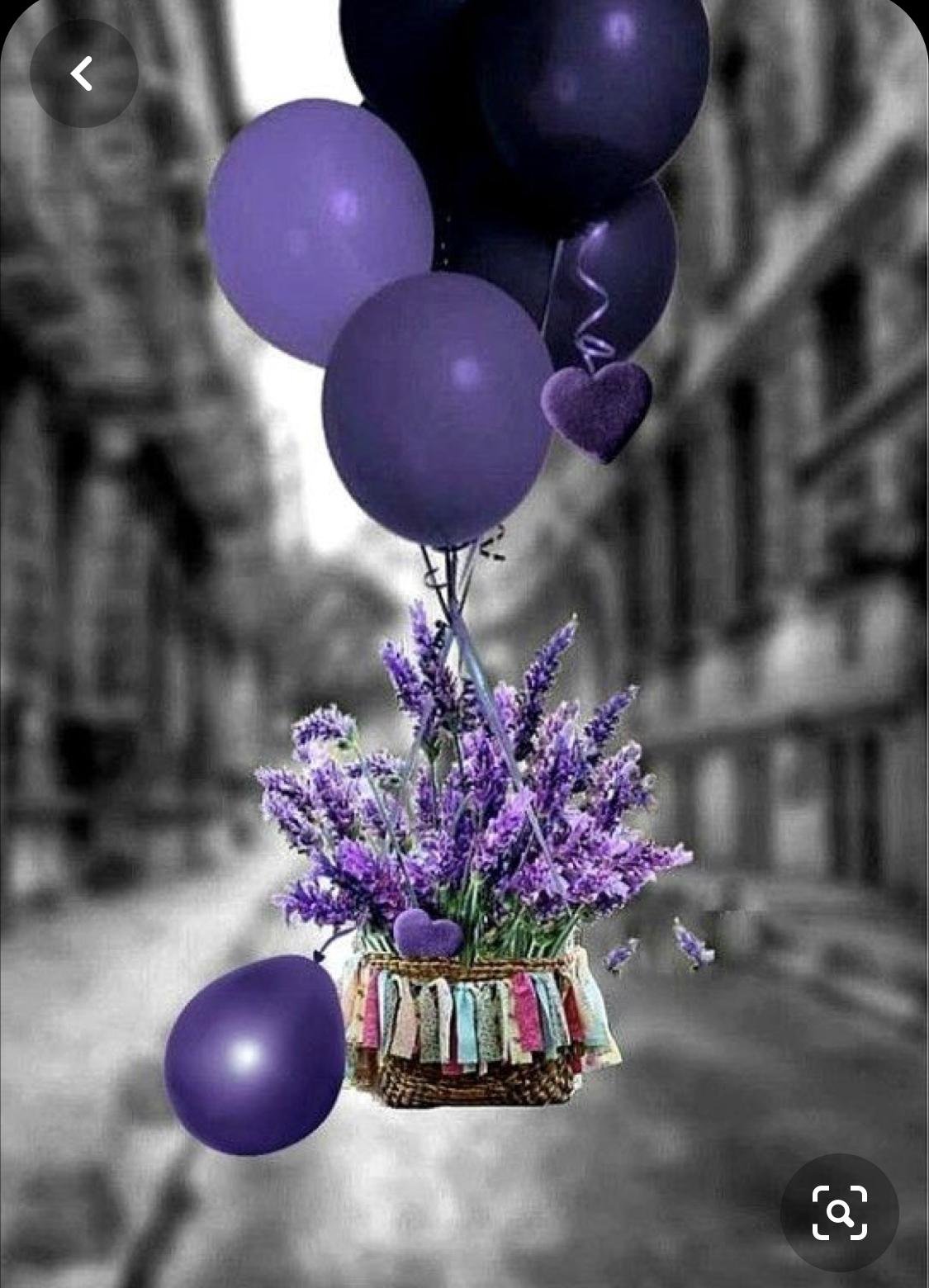 С днем рождения фиолетовые цветы